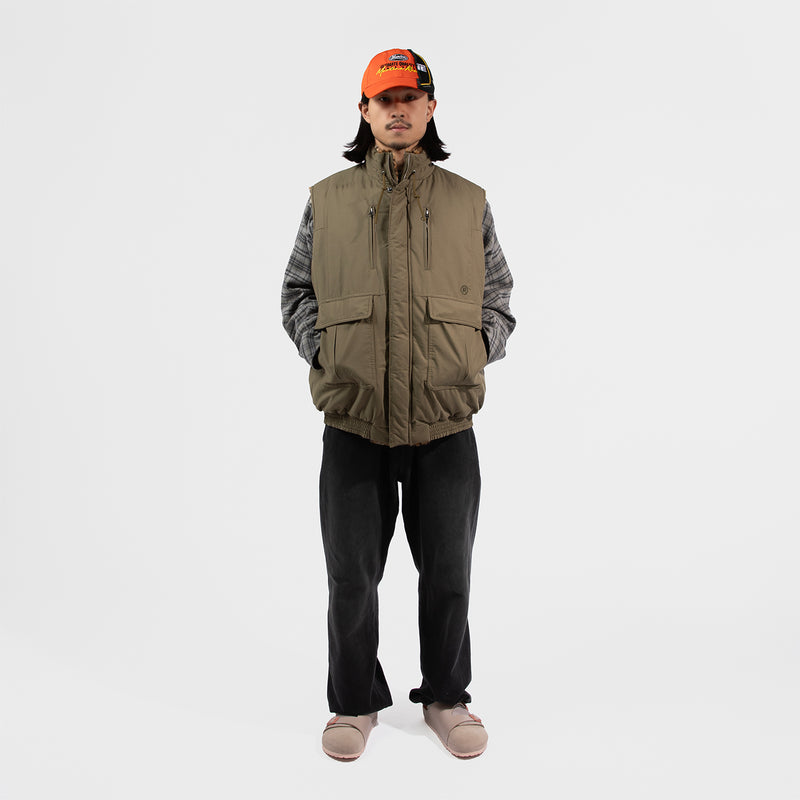 MARTINE ROSE（マーティンローズ）/ OUTER（アウター）/ REVERSIBLE FUR GILET商品 / BEIGE KHAKI