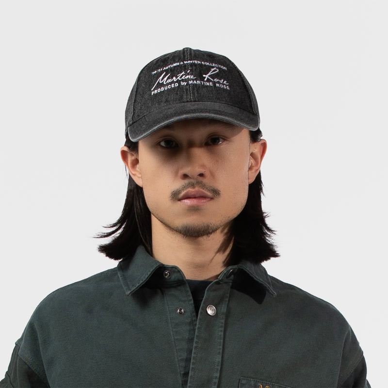 MARTINE ROSE（マーティンローズ）/ ACCESSORIES（アクセサリー）/ SIGNATURE CAP商品 / BLACK WASHED BLACK