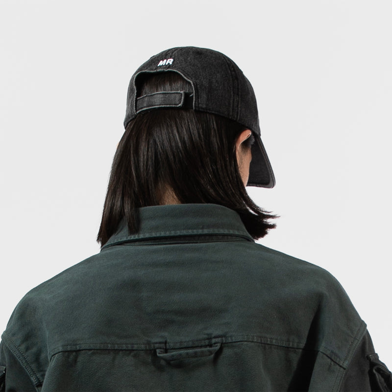 MARTINE ROSE（マーティンローズ）/ ACCESSORIES（アクセサリー）/ SIGNATURE CAP商品 / BLACK WASHED BLACK