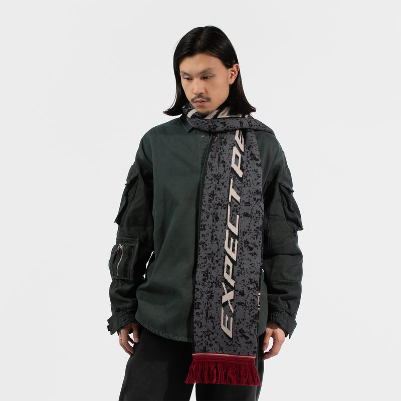 MARTINE ROSE（マーティンローズ）/ ACCESSORIES（アクセサリー）/ REVERSIBLE SCARF商品 / GREY-RED