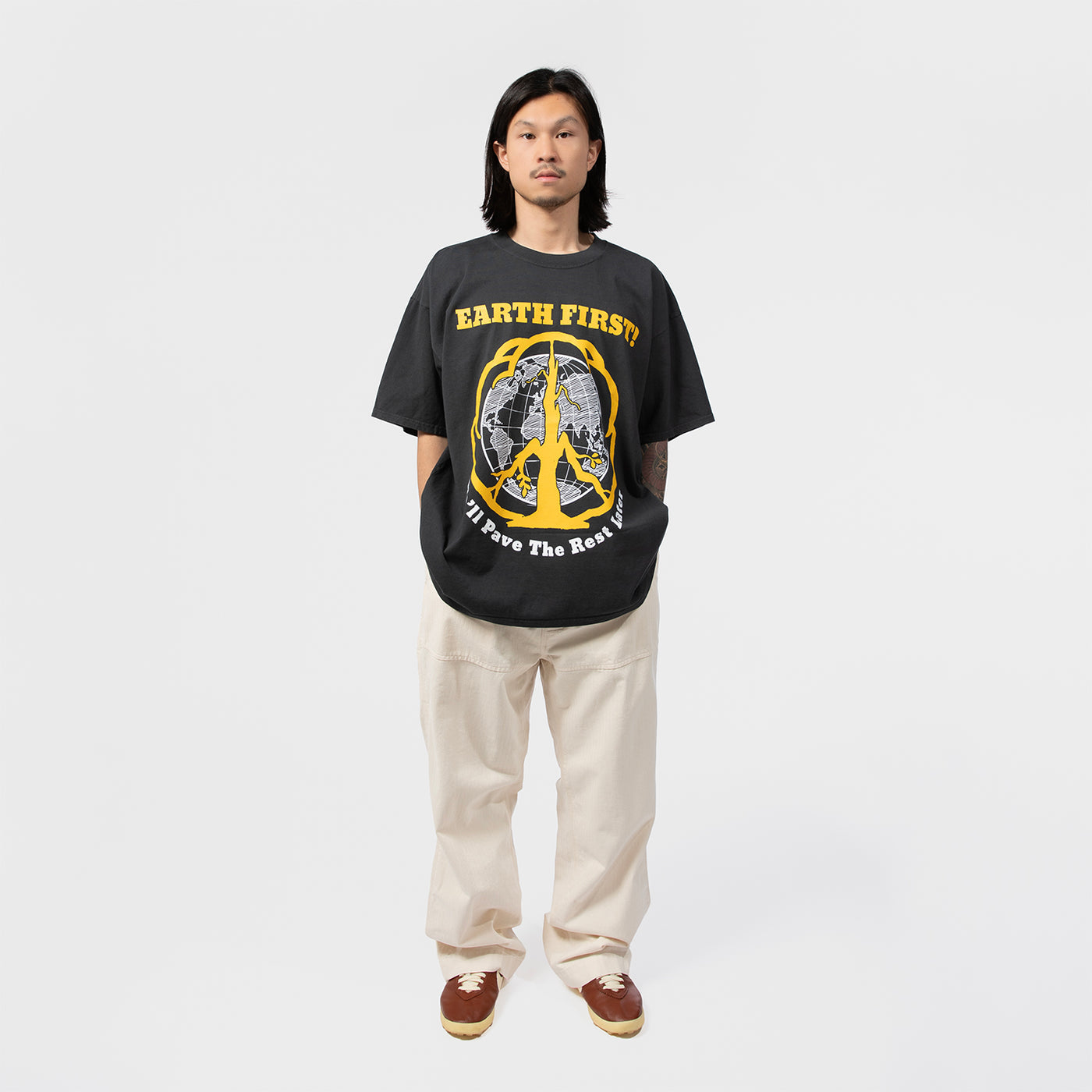 PAVE THE PLANET OFF-BLACK SS TEE｜ONLINE CERAMICS｜TOPS（トップス