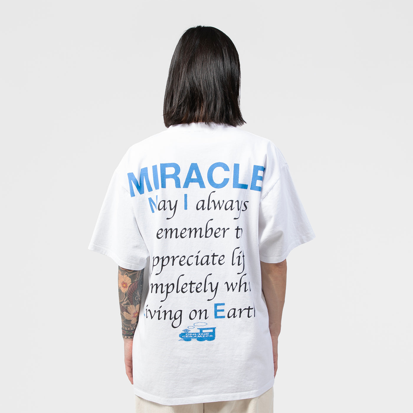 YOU BELONG HERE WHITE SS TEE｜ONLINE CERAMICS｜TOPS（トップス