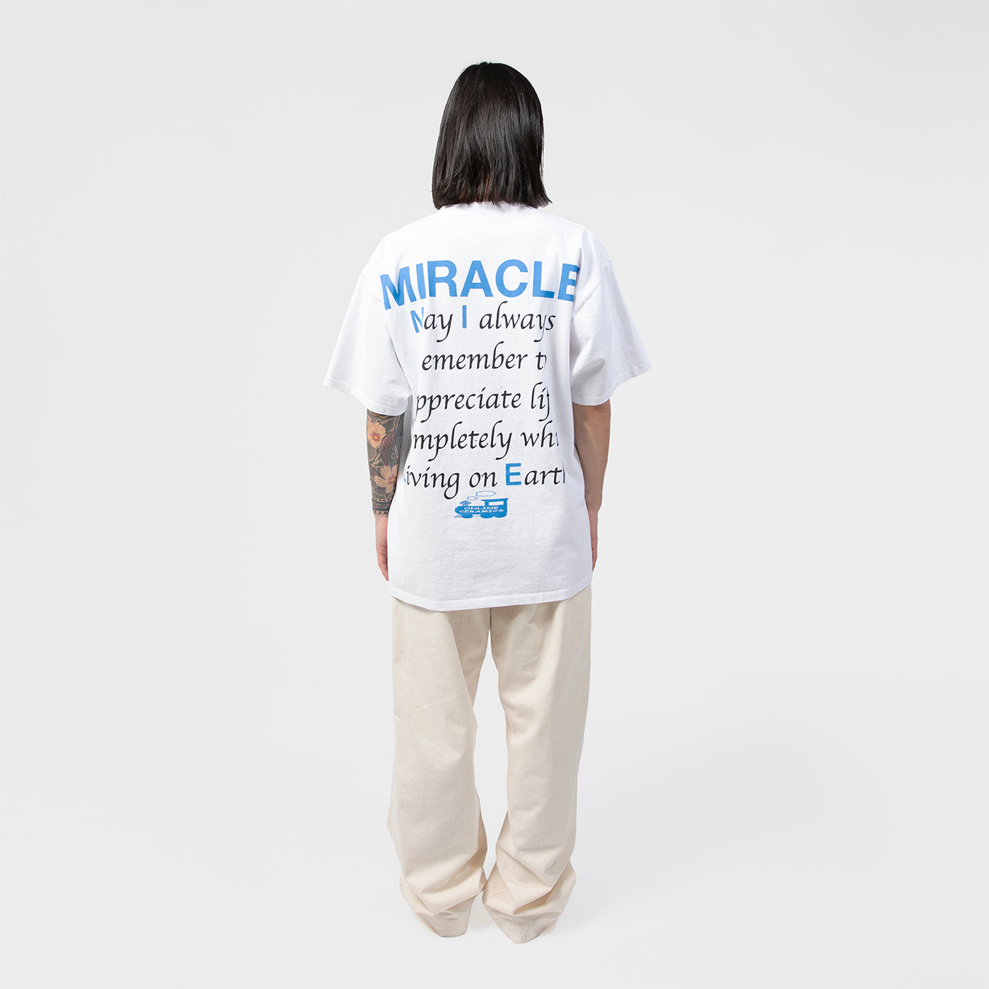 c*e様 2001年横浜トリエンナーレ20471120Tシャツ／未着用 YOU BELONG HERE WHITE SS TEE｜ONLINE CERAMICS｜TOPS（トップス