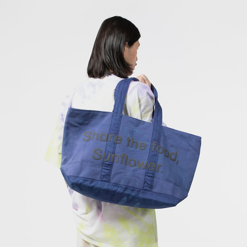 ONLINE CERAMICS（オンラインセラミックス）/ ACCESSORIES（アクセサリー）/ Share the Food, Sunflower Navy Custom Tote商品 / Navy