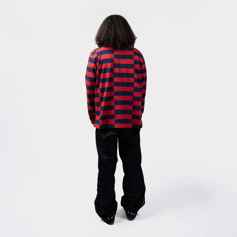 WALES BONNER（ウェールズボナー）/ TOPS（トップス）/ CITY POLO商品 / RED / NAVY