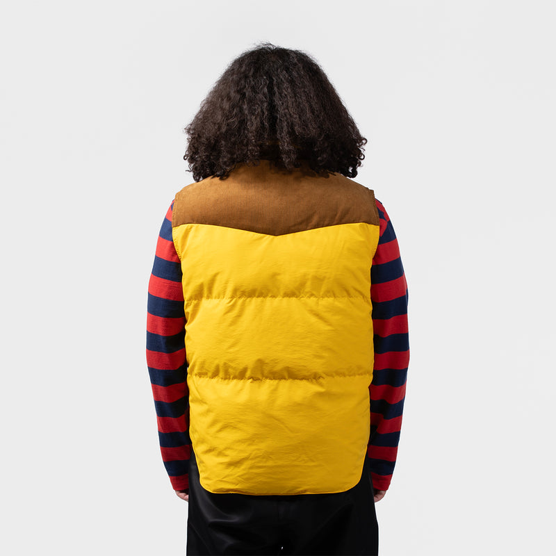 WALES BONNER（ウェールズボナー）/ OUTER（アウター）/ BRIXTON VEST商品 / YELLOW / BROWN