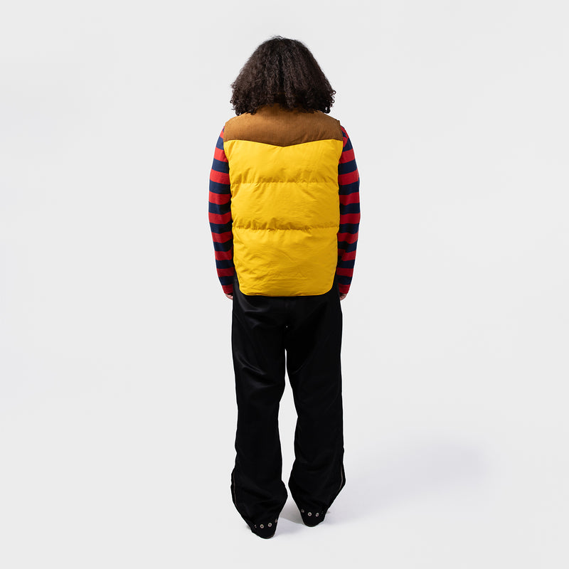 WALES BONNER（ウェールズボナー）/ OUTER（アウター）/ BRIXTON VEST商品 / YELLOW / BROWN