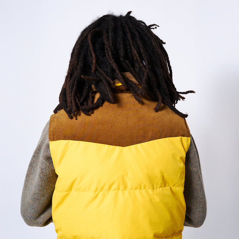 WALES BONNER（ウェールズボナー）/ OUTER（アウター）/ BRIXTON VEST商品 / YELLOW / BROWN