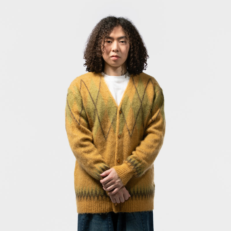 NEEDLES（ニードルス）/ TOPS（トップス）/ Mohair Cardigan - Argyle商品 / Mustard