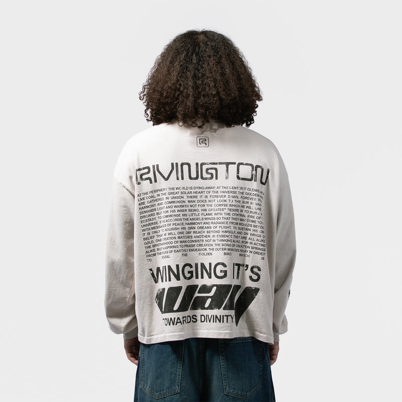 RRR123（アールアールアールワンツースリー）/ TOPS（トップス）/ DIVINITY PAPER GARDEN LS TEE商品 / LIGHT GREY