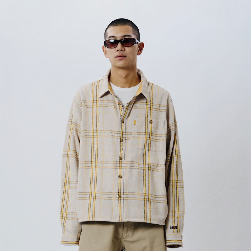 UNION ORIGINAL（ユニオンオリジナル）/ TOPS（トップス）/ ROSCOE SHIRT商品 / YELLOW/CREAM