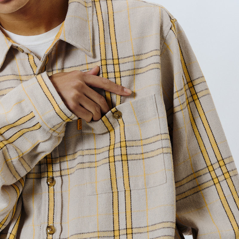 UNION ORIGINAL（ユニオンオリジナル）/ TOPS（トップス）/ ROSCOE SHIRT商品 / YELLOW/CREAM