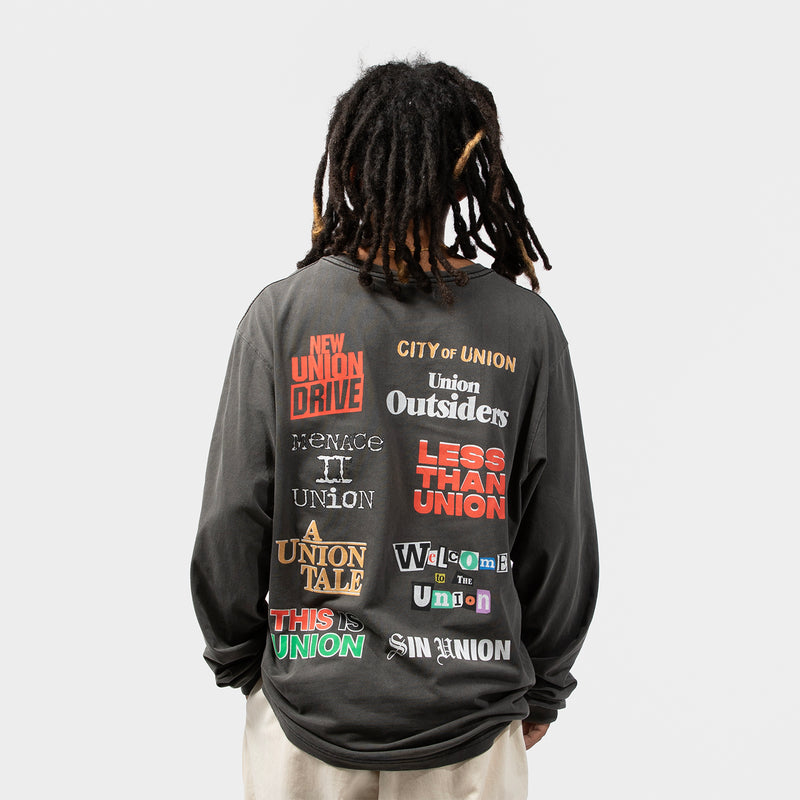 UNION ORIGINAL（ユニオンオリジナル）/ TOPS（トップス）/ UNION FILMS LS TEE商品 / VINTAGE BLACK