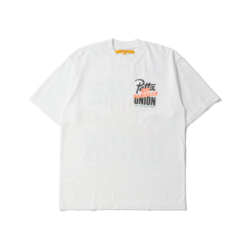 UNION ORIGINAL（ユニオンオリジナル）/ TOPS（トップス）/ UNION GET FAMILIAR TEE商品 / White
