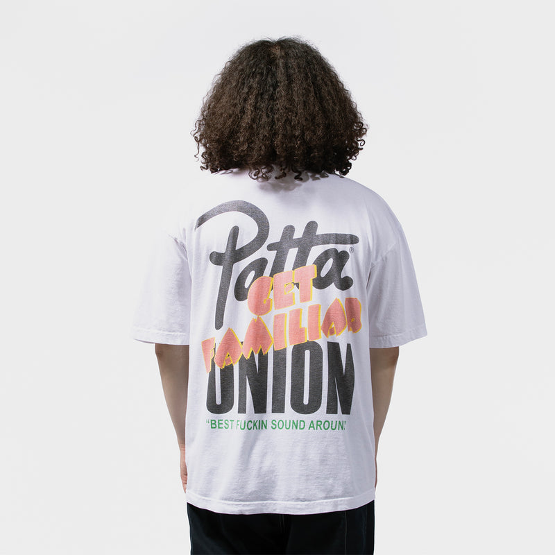 UNION ORIGINAL（ユニオンオリジナル）/ TOPS（トップス）/ UNION GET FAMILIAR TEE商品 / White
