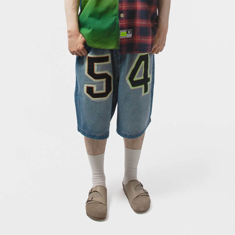 SUPERVSN STUDIOS（スーパーヴィジョンストゥディオス）/ BOTTOMS（ボトムス）/ GAME DAY DENIM SHORT商品 / BLUE