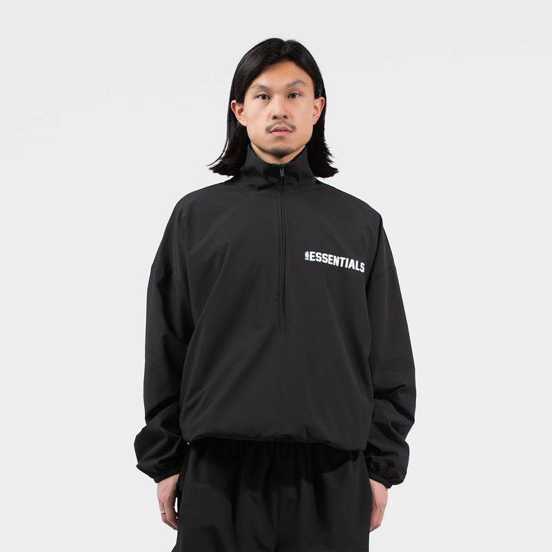 ESSENTIALS（エッセンシャルズ）/ OUTER（アウター）/ NBA 1/2 ZIP TRACK JACKET商品 / BLACK