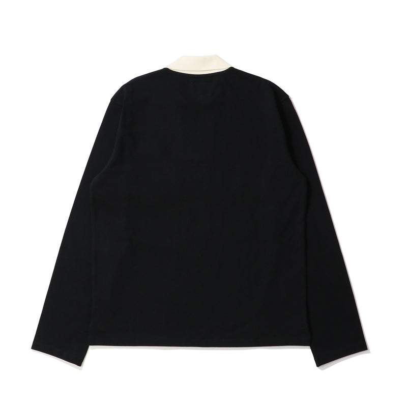 NICHOLAS DALEY（ニコラスデイリー）/ TOPS（トップス）/ STRIPED RUGBY商品 / BLACK