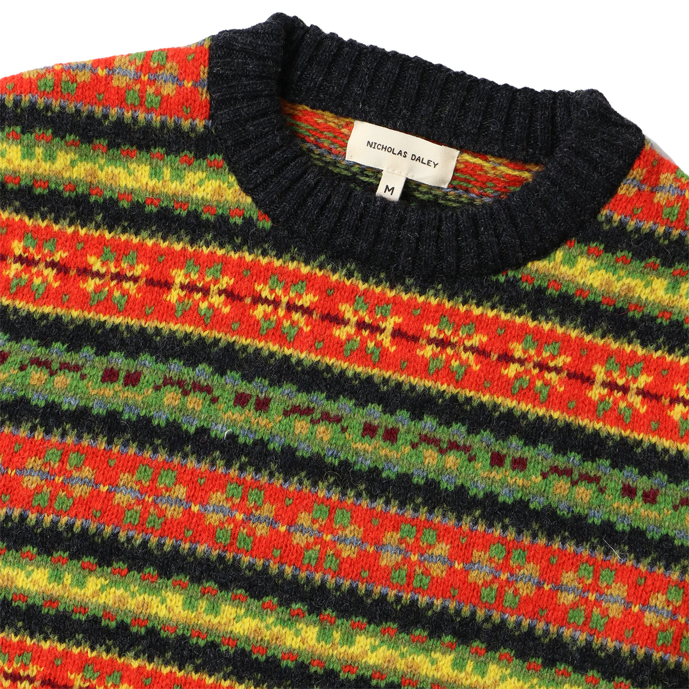 FAIRISLE CREWNECK SWEATER｜NICHOLAS DALEY｜TOPS（トップス
