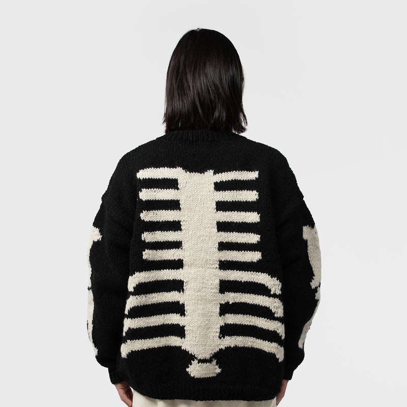 MacMahon Knitting Mills（マクマホンニッティングミルズ）/ TOPS（トップス）/ Crew Neck Knit-Bone商品 / BLK/WHT