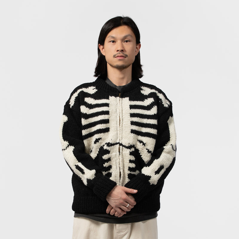MacMahon Knitting Mills（マクマホンニッティングミルズ）/ TOPS（トップス）/ Knit MA1-Bone商品 / BLK/WHT
