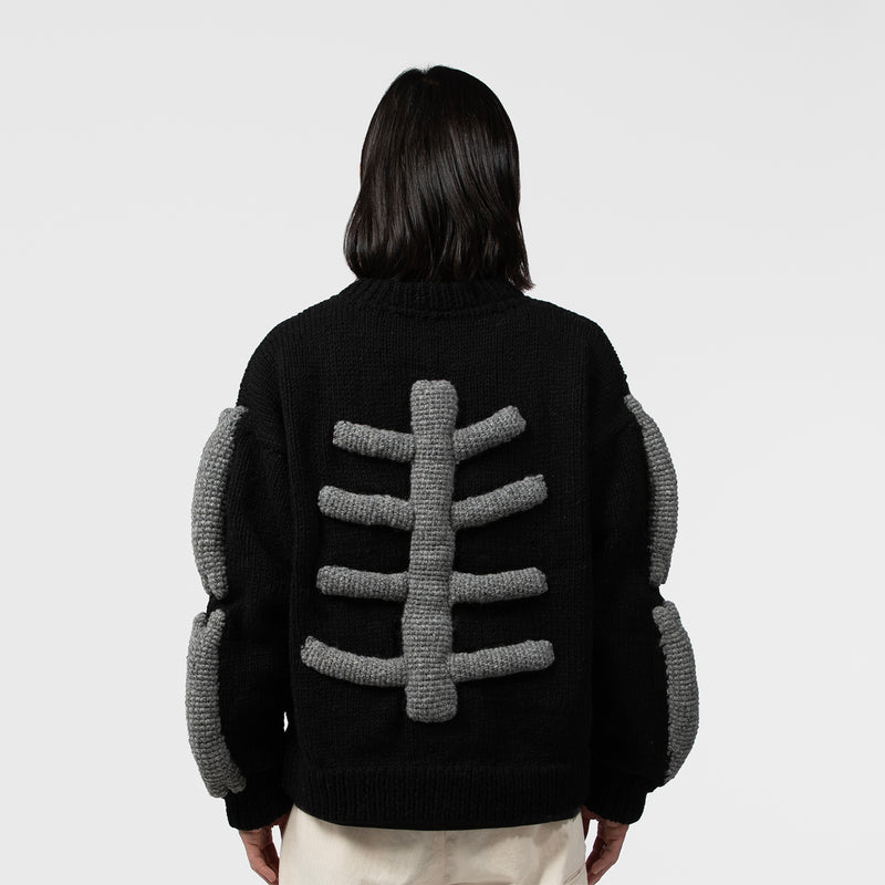 MacMahon Knitting Mills（マクマホンニッティングミルズ）/ TOPS（トップス）/ Knit MA1-3D Bone商品 / BLK/WHT