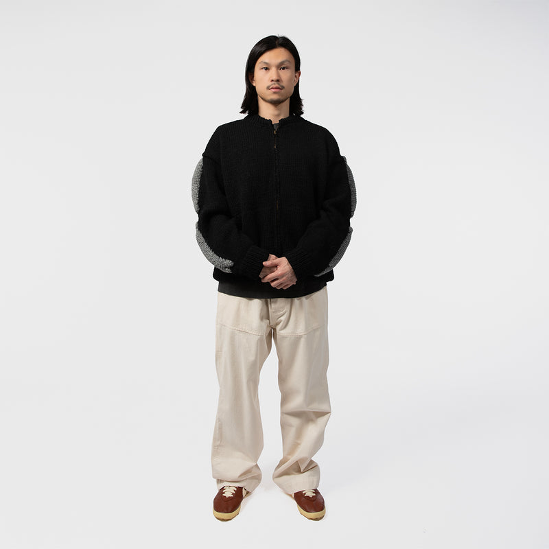 MacMahon Knitting Mills（マクマホンニッティングミルズ）/ TOPS（トップス）/ Knit MA1-3D Bone商品 / BLK/WHT