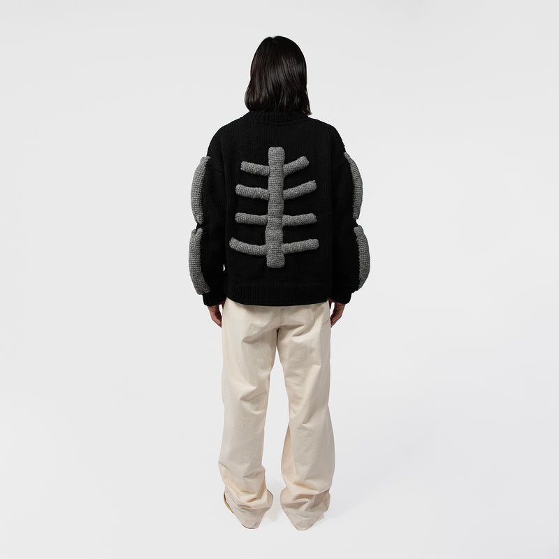 MacMahon Knitting Mills（マクマホンニッティングミルズ）/ TOPS（トップス）/ Knit MA1-3D Bone商品 / BLK/WHT