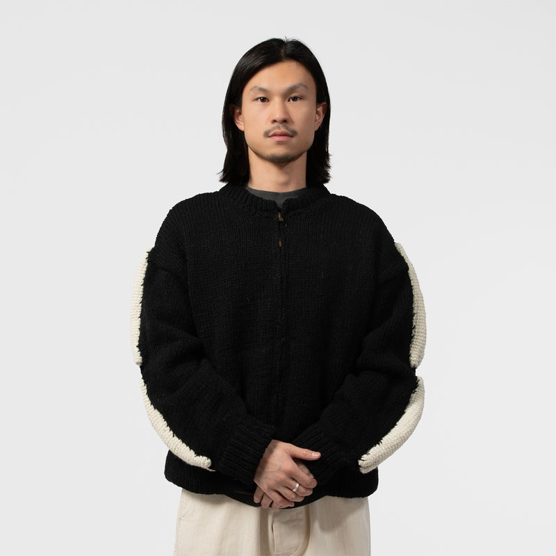 MacMahon Knitting Mills（マクマホンニッティングミルズ）/ TOPS（トップス）/ Knit MA1-3D Bone商品 / BLK/WHT