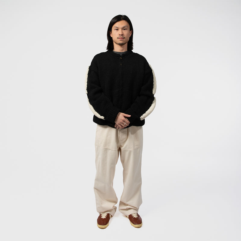 MacMahon Knitting Mills（マクマホンニッティングミルズ）/ TOPS（トップス）/ Knit MA1-3D Bone商品 / BLK/WHT