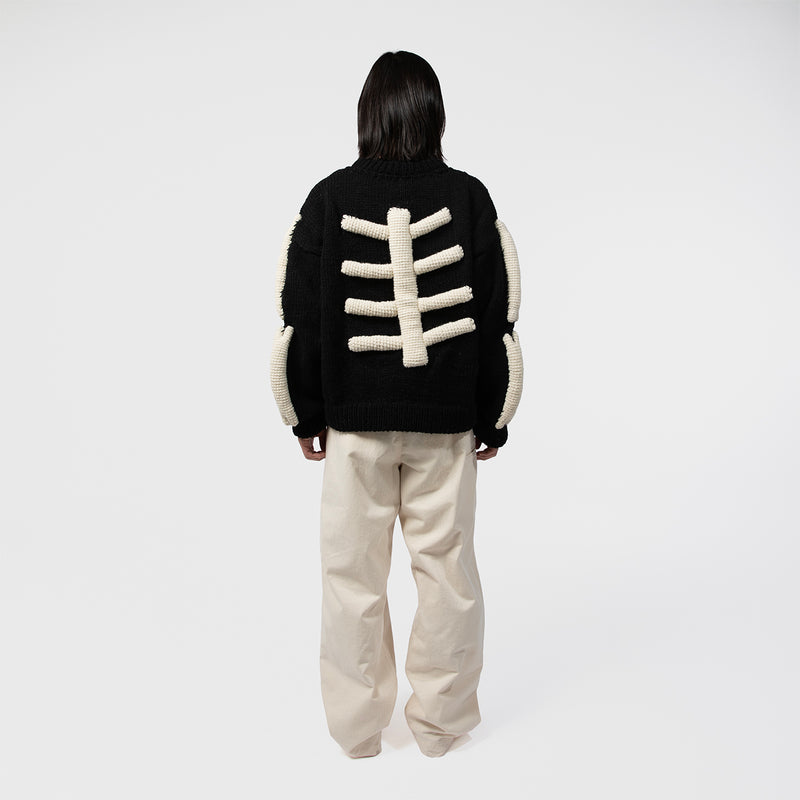 MacMahon Knitting Mills（マクマホンニッティングミルズ）/ TOPS（トップス）/ Knit MA1-3D Bone商品 / BLK/WHT