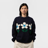 MacMahon Knitting Mills(マクマホン ニッティング ミルズ)｜Crew Neck Knit-3Flowers(クルーネックニット3フラワーズ)｜【公式通販 UNION TOKYO】｜ユニオントーキョー