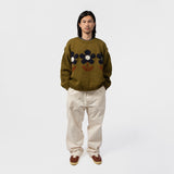 MacMahon Knitting Mills(マクマホン ニッティング ミルズ)｜Crew Neck Knit-3Flowers(クルーネックニット3フラワーズ)｜【公式通販 UNION TOKYO】｜ユニオントーキョー