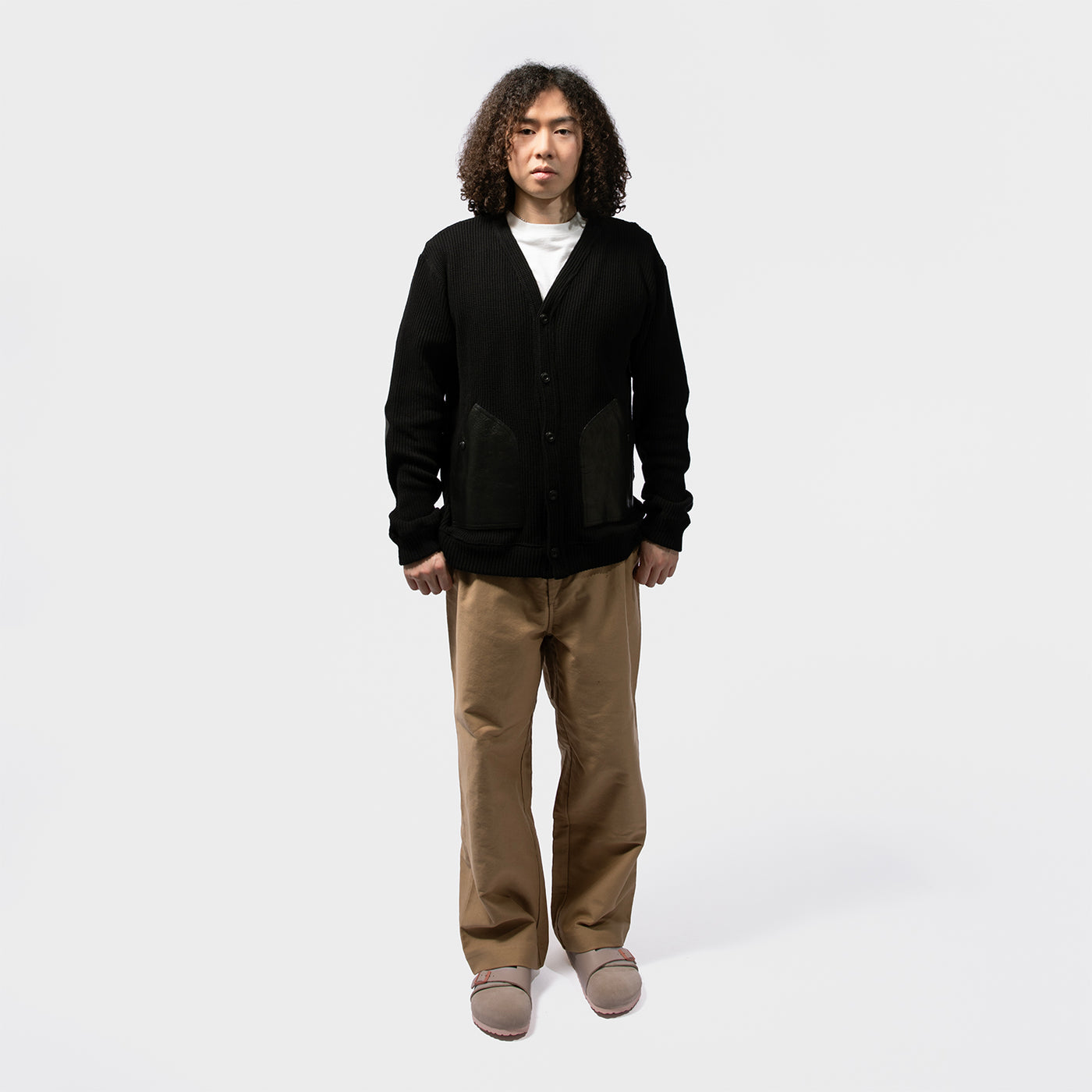 COTTON RIB X LEATHER SWEATER｜JUNYA WATANABE MAN｜TOPS（トップス