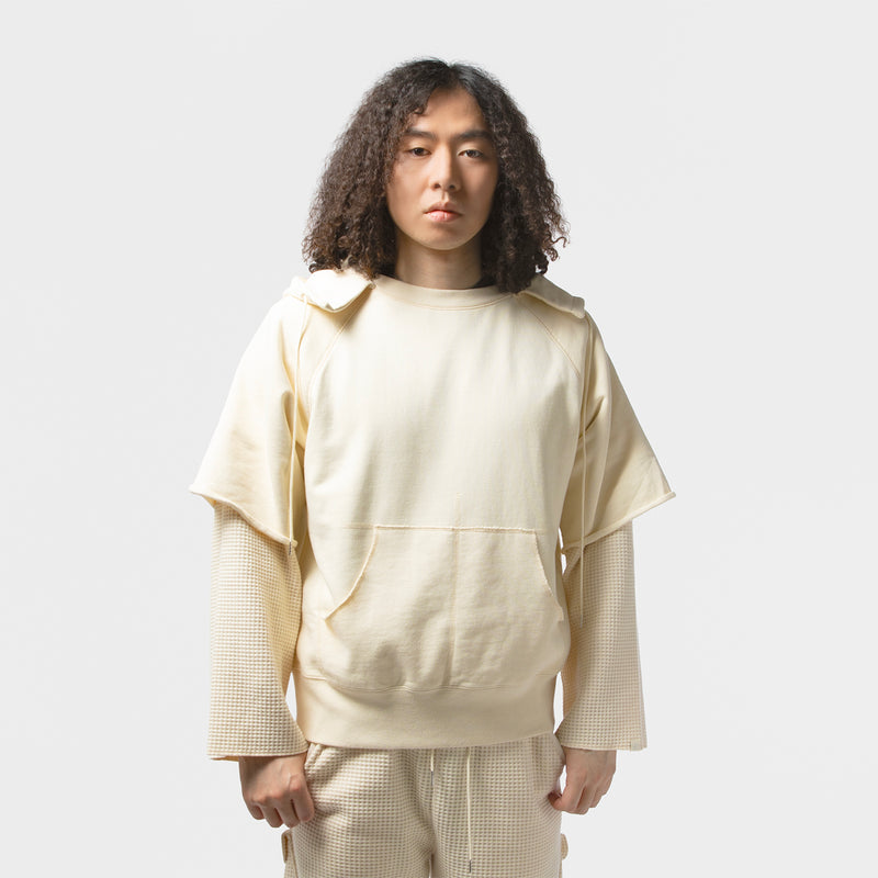 FAF（フェイク アス フラワーズ）/ TOPS（トップス）/ Double Sleeve Hoodie商品 / Ecru