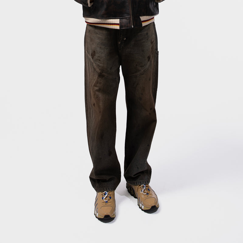 FAF（フェイク アス フラワーズ）/ BOTTOMS（ボトムス）/ NEWCOMMUNE DIRT BAGGY DENIM商品 / Black