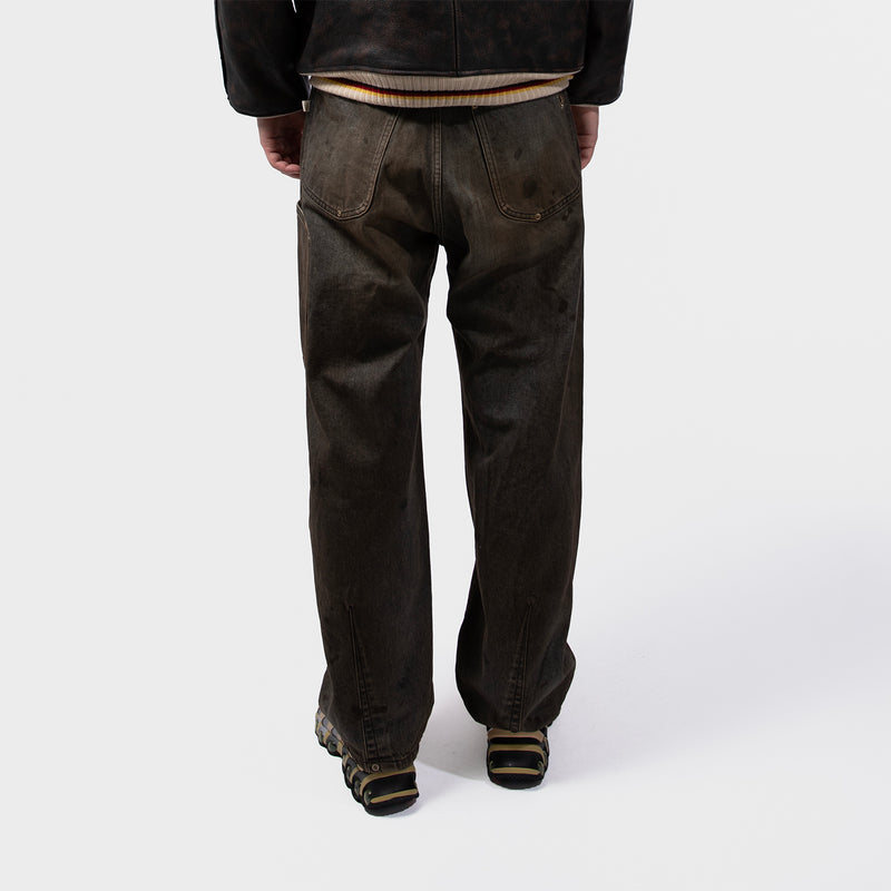 FAF（フェイク アス フラワーズ）/ BOTTOMS（ボトムス）/ NEWCOMMUNE DIRT BAGGY DENIM商品 / Black