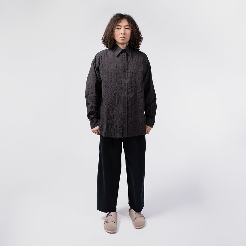 sage NATION（セイジネーション）/ TOPS（トップス）/ CHISHOLM SHIRT COTTON商品 / NAVY / BROWN CHECK