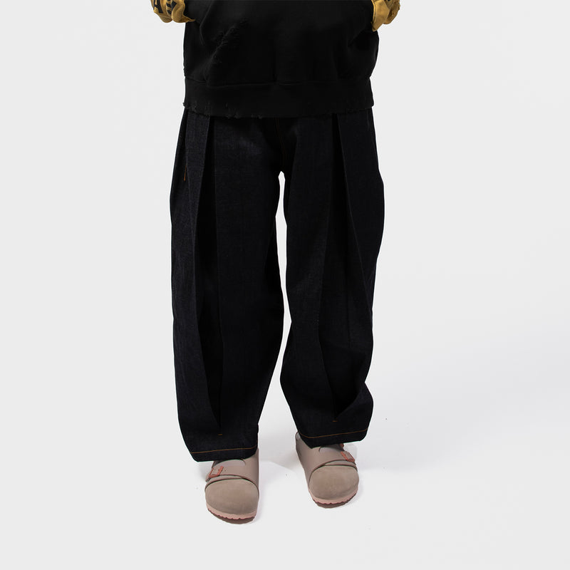 sage NATION（セイジネーション）/ BOTTOMS（ボトムス）/ BOX PLEAT TROUSER DENIM商品 / RAW DENIM