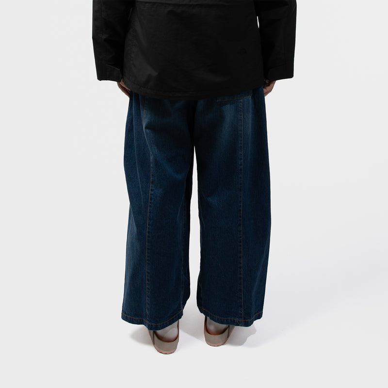 sage NATION（セイジネーション）/ BOTTOMS（ボトムス）/ BOX PLEAT TROUSER DENIM INDIGO WASH商品 / INDIGO WASH