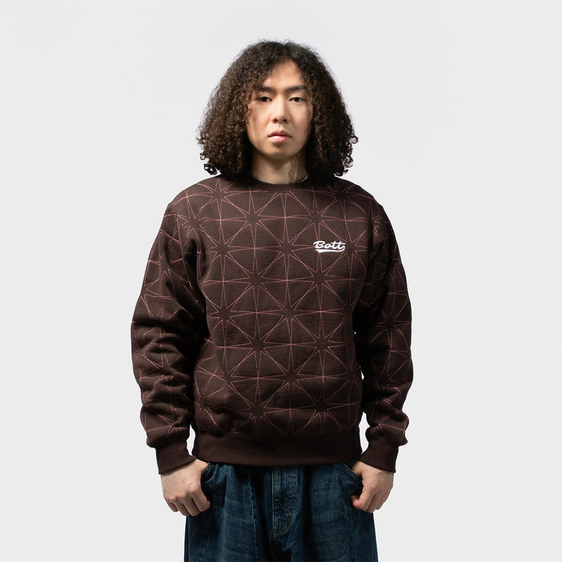 BoTT（ボット）/ TOPS（トップス）/ Sparkle Stitched Crewneck商品 / Brown