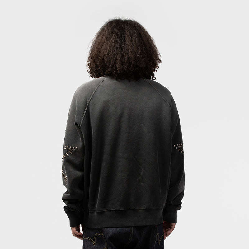 SATOSHI NAKAMOTO（サトシ ナカモト）/ TOPS（トップス）/ Star Studded Crewneck商品 / Black