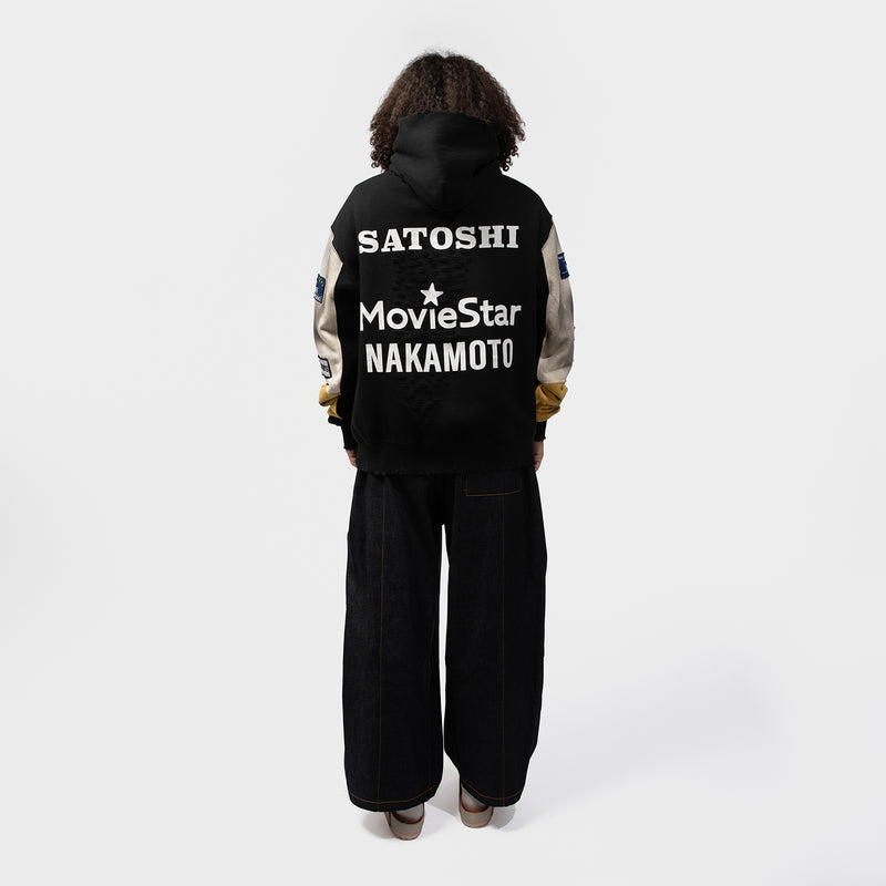 SATOSHI NAKAMOTO（サトシ ナカモト）/ TOPS（トップス）/ Movie Star Hoodie商品 / Black