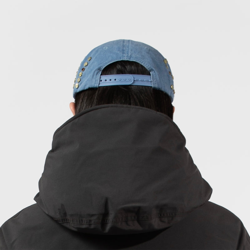 SATOSHI NAKAMOTO（サトシ ナカモト）/ ACCESSORIES（アクセサリー）/ Studded Wrap Around Hat商品 / Blue