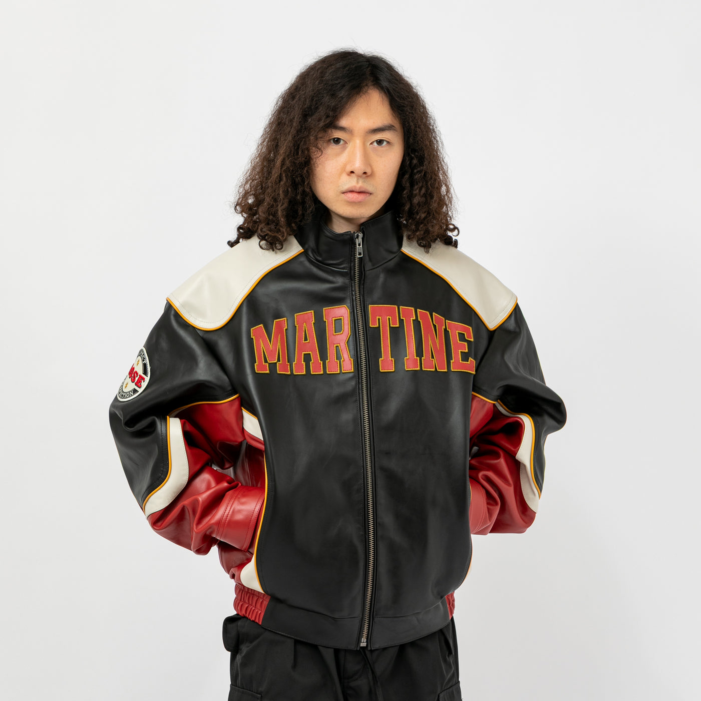 SUPERBOWL LEATHER JACKET｜MARTINE ROSE｜OUTER（アウター）｜【公式