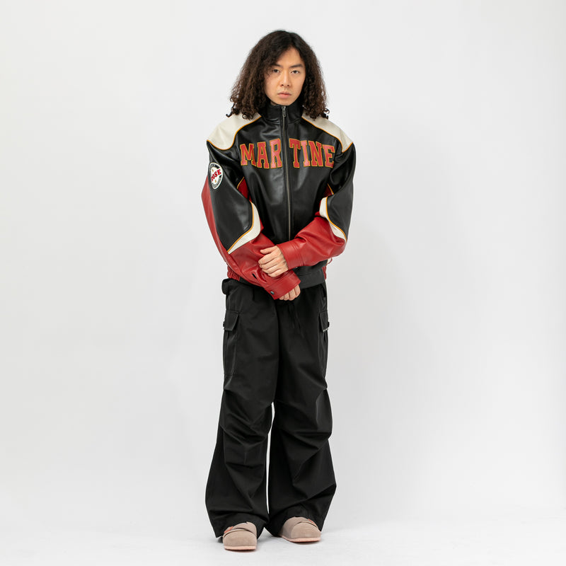 MARTINE ROSEマーティンローズ 2018SS 牛革レザー オーバーサイズボンバージャケット【S(大き目)】【MJKA79737】 SUPERBOWL LEATHER JACKET｜MARTINE ROSE｜OUTER（アウター）｜【公式