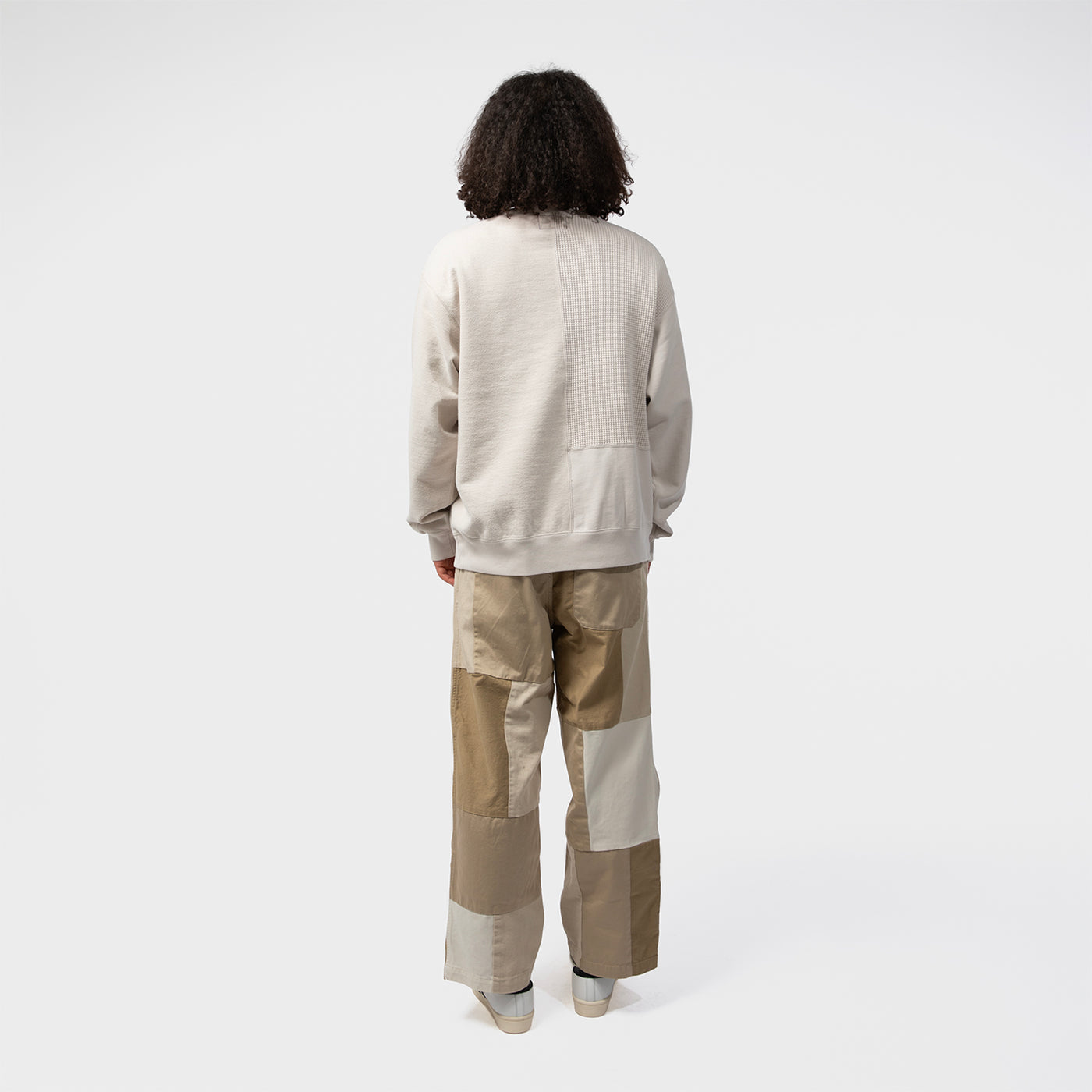 FIELD PATCHWORKED CREWNECK SWEATSHIRT｜THE NORTH FACE PURPLE LABEL