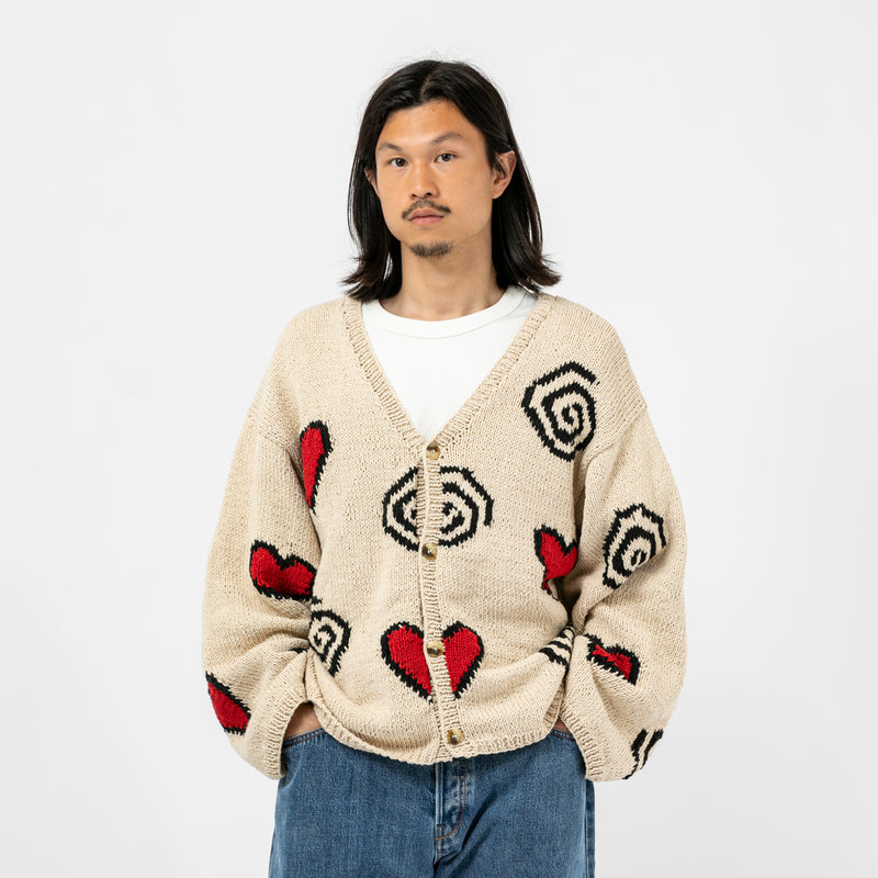 HEARTS & SWIRLS CARDIGAN｜MACMAHON KNITTING MILLS｜TOPS（トップス