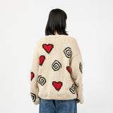 MacMahon Knitting Mills(マクマホン ニッティング ミルズ)｜Hearts & Swirls Cardigan(ハーツアンドスワールカーディガン)｜【公式通販 UNION TOKYO】｜ユニオントーキョー