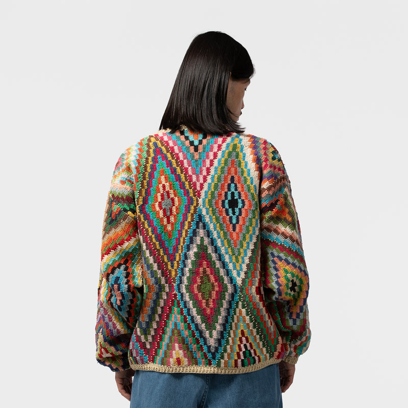 CROCHET BUTTON CARDIGAN-DIA｜MACMAHON KNITTING MILLS｜TOPS
